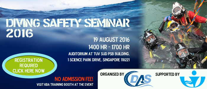 Visit KBA Training at Diving Safety Seminar 2016
